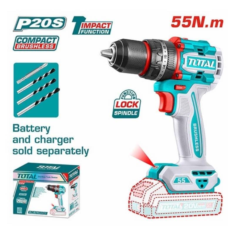 Máy khoan búa dùng pin 20V Total TIDLI205581