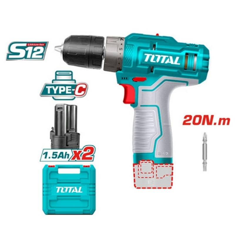 Máy khoan pin Lithium-ion 12V Total TDLI12202
