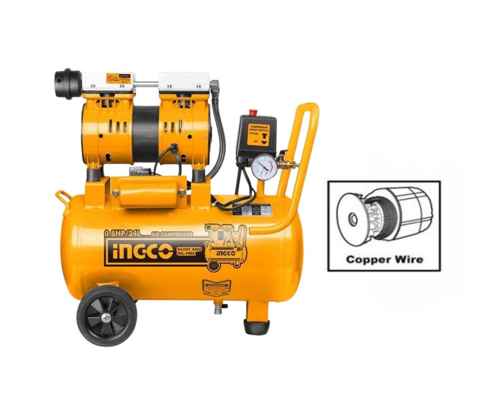 Máy nén khí không dầu (0.8HP) INGCO ACS175241T
