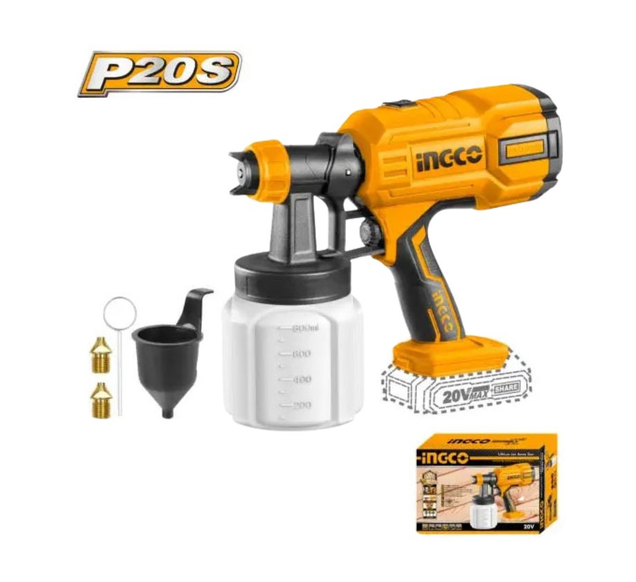 Máy phun sơn dùng pin 20V (không kèm pin và sạc) INGCO CSGLI2003