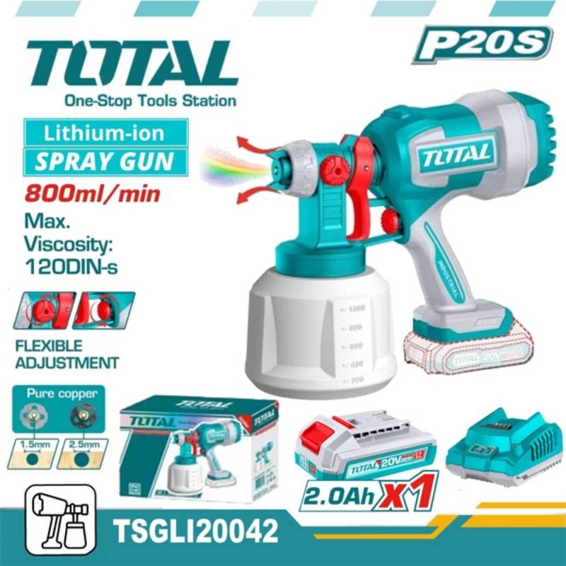 Máy phun sơn dùng pin 20V Total TSGLI20042