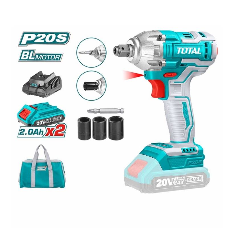 Máy siết bu lông dùng pin 20V Total TIWLI20208