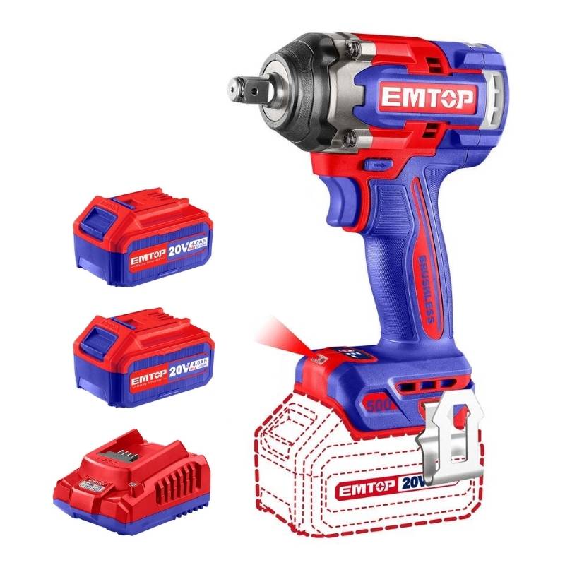 Máy siết bulong dùng pin EMTOP ECIWL2050