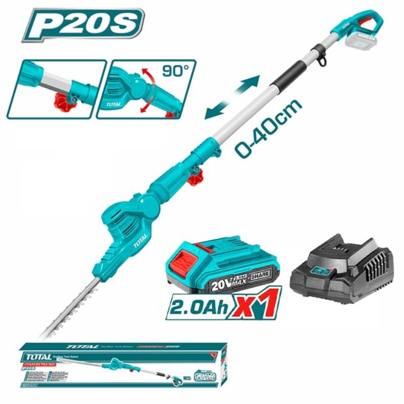 Máy tỉa cành trên cao dùng pin 20V Total TPHT2016012 