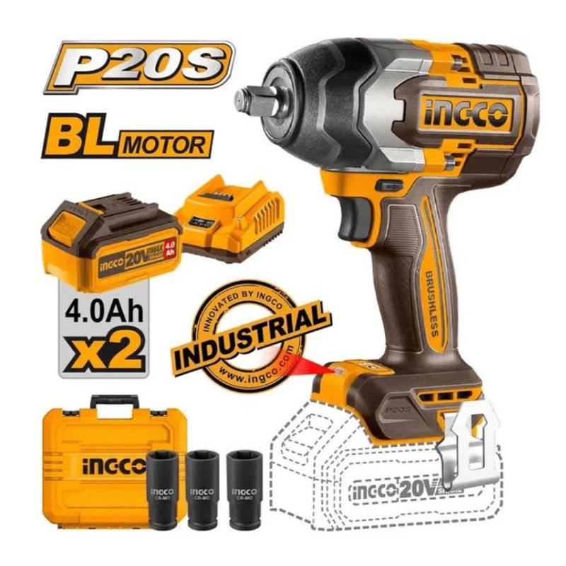 Máy vặn bu lông dùng pin 20V Ingco CIWLI2085