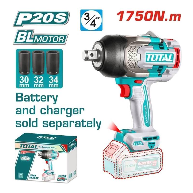 Máy vặn bu lông dùng pin 20V Total TIWLI201751