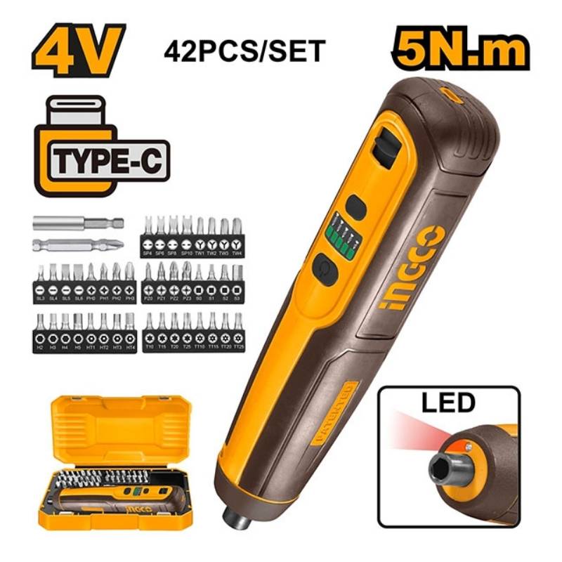 Máy vặn vít mini dùng pin 4V Ingco CSDLI04062