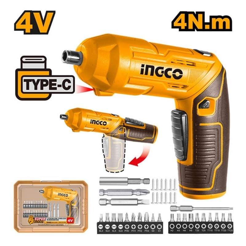 Máy vặn vít Mini dùng pin 4V Ingco CSDLI04425