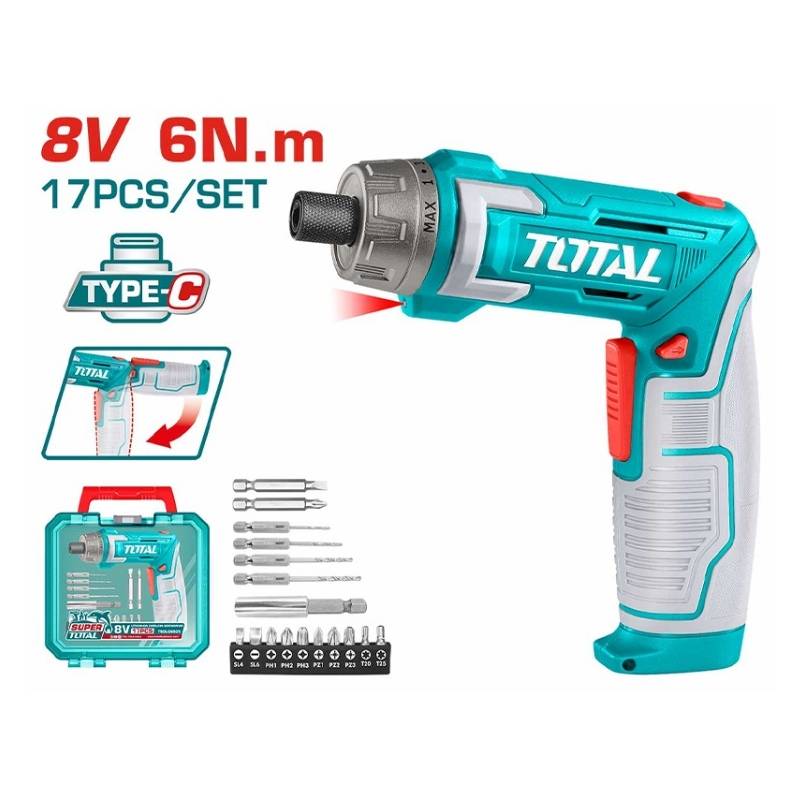 Máy vặn vít mini dùng pin 8V Total TSDLI08025