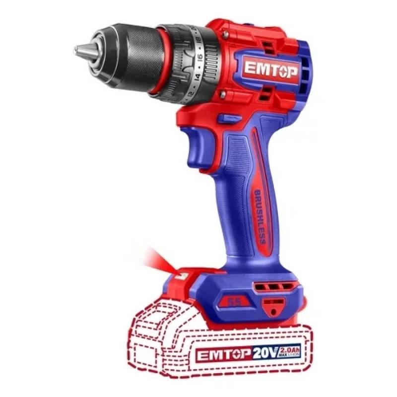 Thân máy khoan pin 3 chức năng EMTOP ECIDL205581