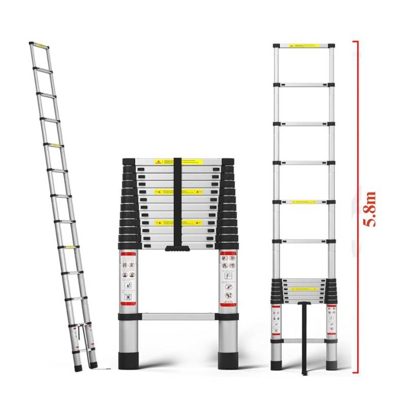 Thang Nhôm Rút Đơn Nakata TY617 Cao Tối Đa 5.8M