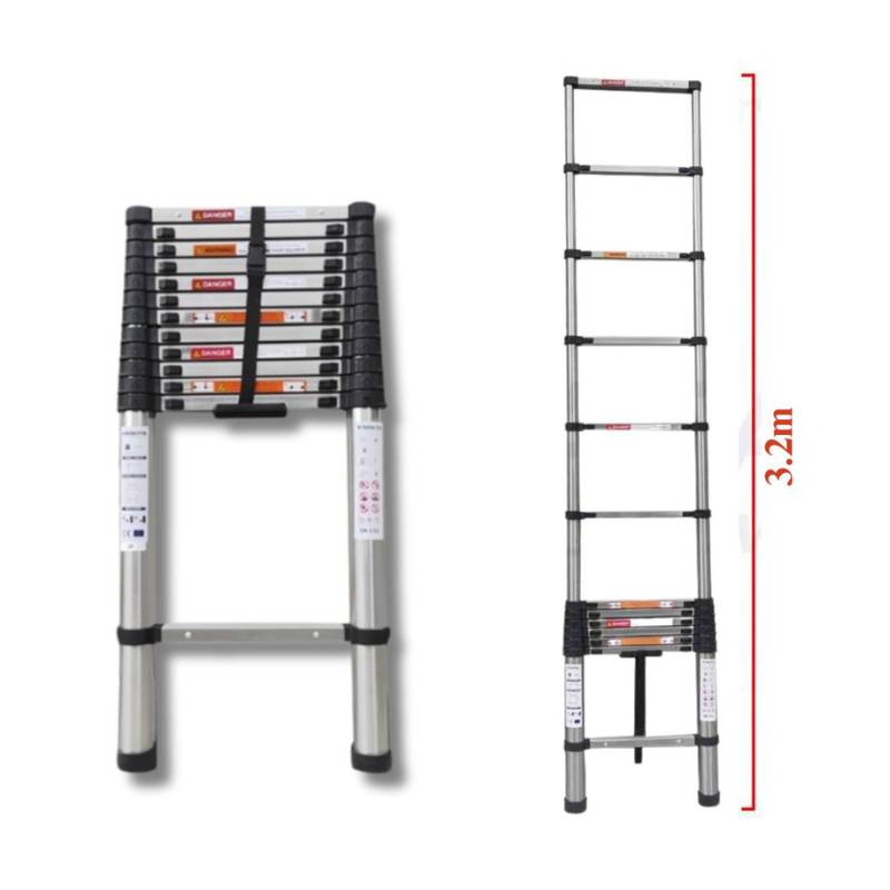 Thang Rút Đơn Inox Nakita TM132 Cao Tối Đa 3.2m