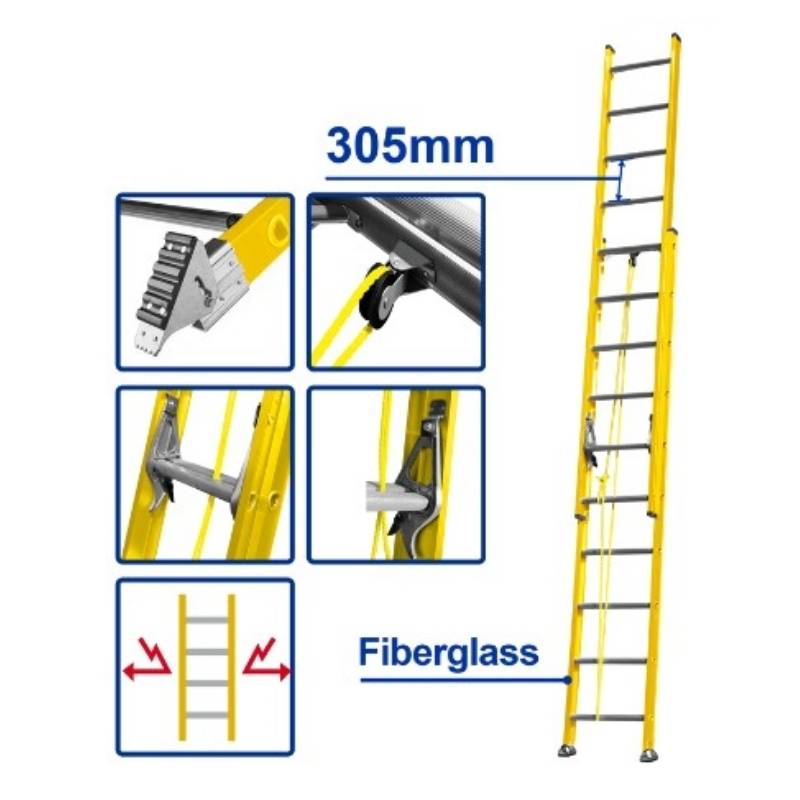 Thang xếp sợi thủy tinh kéo dài 2x10 bậc WADFOW WLD0920